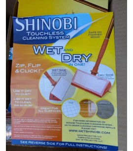 SHINOBI Touchless Wet & Dry Multi Purpose Mop. 2000units. EXW Los Angeles